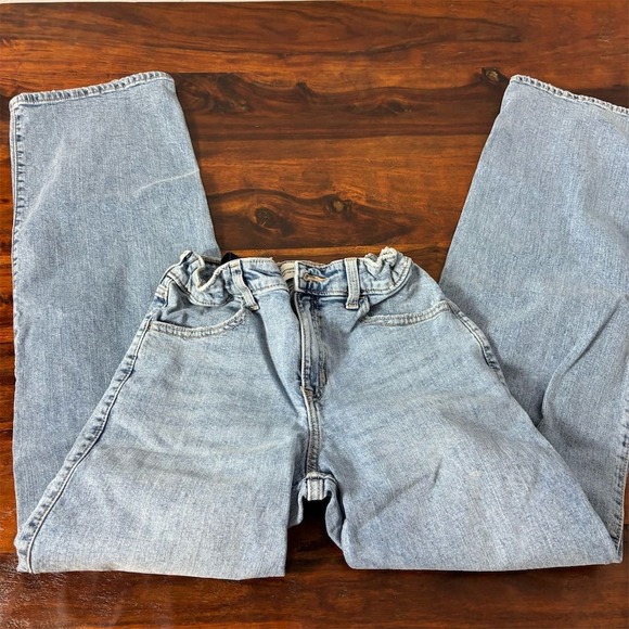 Abercrombie Kids Girls High Rise Wide Leg Jeans Blue Size 15/16 Long - Picture 1 of 7